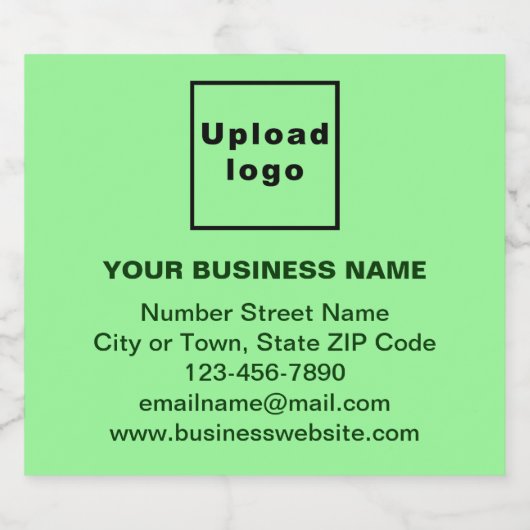 Marque d'affaires sur le Étiquette de bouteille de (Étiquettes simples)