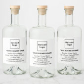 Marque d'affaires sur le Étiquette de bouteille de (Bouteilles)