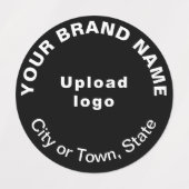 Marque d'affaires sur le Étiquette de vêtements ro (Design 1)