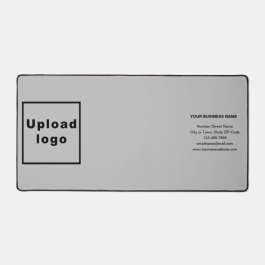 Marque d'affaires sur le mat de bureau gris (Recto)