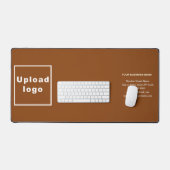 Marque d'affaires sur le tapis de bureau Brown (Clavier et souris)