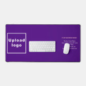 Marque d'affaires sur le tapis de bureau pourpre (Clavier et souris)