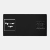 Marque d'affaires sur le tapis noir de bureau (Recto)