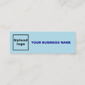 Marque d'affaires sur Mini Taille Carte Bleue Lumi (Dos)