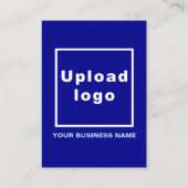 Marque d'affaires sur petite carte bleue Portrait (Dos)