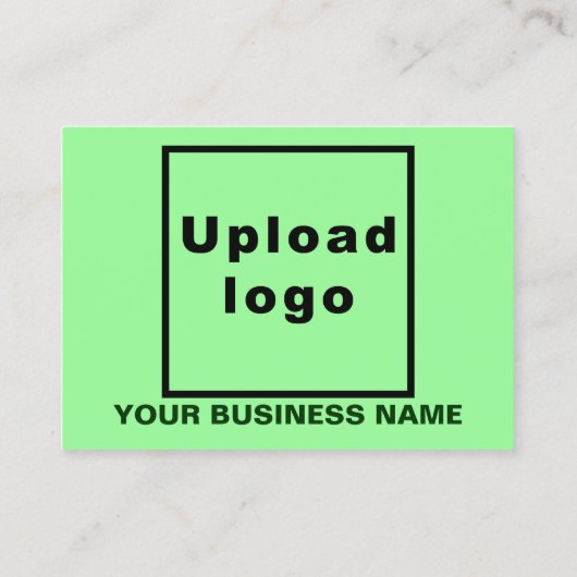Marque d'affaires sur petite carte rectangle vert (Dos)