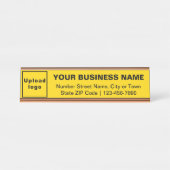 Marque d'affaires sur plaque de nom de bureau stan (Devant)