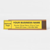 Marque d'affaires sur plaque de nom de bureau stan (Devant)