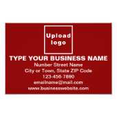 Marque d'affaires sur rectangle rouge Impression p (Devant)