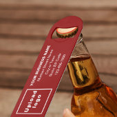 Marque d'affaires sur Red Bottle Opener