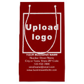 Marque d'affaires sur Red Small Size Sac cadeau (Devant)