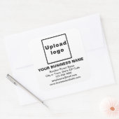 Marque d'affaires sur Sticker Carré blanc (Enveloppe)