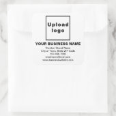 Marque d'affaires sur Sticker Carré blanc (Sac)