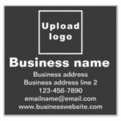 Marque d'affaires sur Sticker en vinyle grand Carr (Devant)