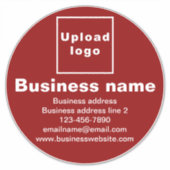 Marque d'affaires sur Sticker en vinyle rouge gran (Devant)