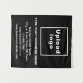Marque d'affaires sur Tapisserie noire (Devant (Horizontal))