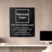 Marque d'affaires sur Tapisserie noire