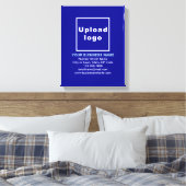 Marque d'affaires sur toile bleue (Insitu(Chambre))