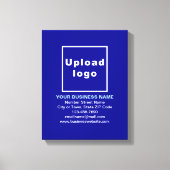 Marque d'affaires sur toile bleue (Recto)