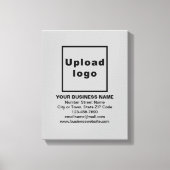 Marque d'affaires sur toile gris Imprimer (Recto)