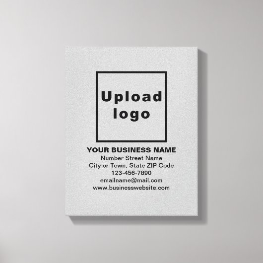 Marque d'affaires sur toile gris Imprimer (Recto)