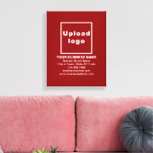 Marque d'affaires sur toile rouge Imprimer (Insitu(Salon))