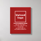 Marque d'affaires sur toile rouge Imprimer (Recto)