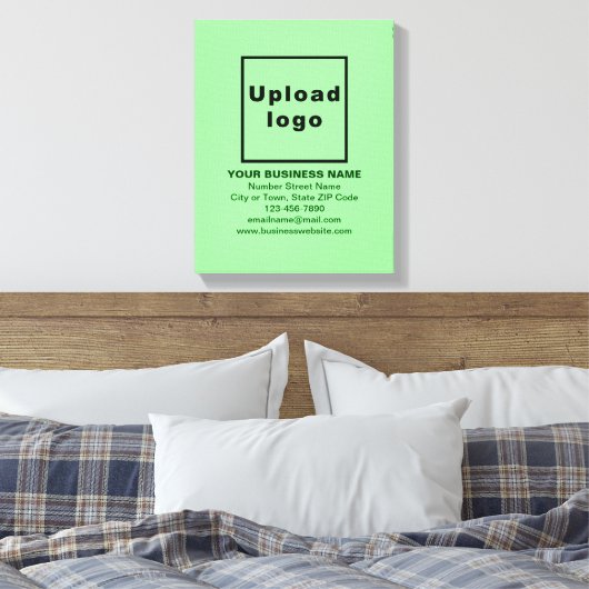 Marque d'affaires sur toile vert clair Imprimer (Insitu(Chambre))