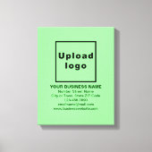 Marque d'affaires sur toile vert clair Imprimer (Recto)