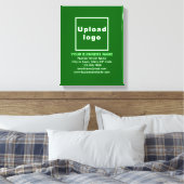 Marque d'affaires sur toile verte (Insitu(Chambre))