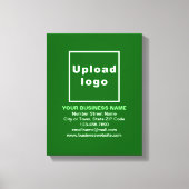 Marque d'affaires sur toile verte (Recto)