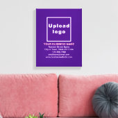 Marque d'affaires sur toile violette Imprimer (Insitu(Salon))