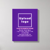Marque d'affaires sur toile violette Imprimer (Recto)