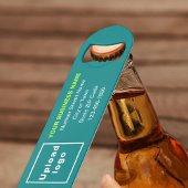 Marque d'affaires sur Turquoise Green Bottle Opene