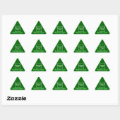 Marque d'affaires sur un autocollant triangle vert (Feuille)