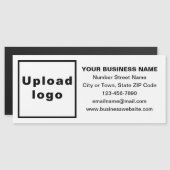 Marque d'affaires sur une longue carte magnétique (Devant / Derrière)