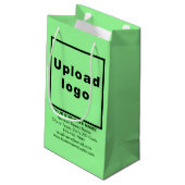 Marque d'affaires sur vert clair petit format sac (Dos Angle)