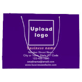 Marque d'affaires sur violet gros format sac cadea (Dos)
