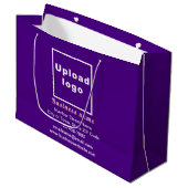 Marque d'affaires sur violet gros format sac cadea (Devant Angle)