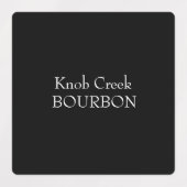 Marque d'alcool noir Étiquettes personnalisés (Design 1)