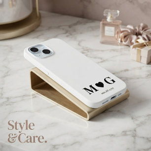 Marque de cœur de monogramme de couples personnali