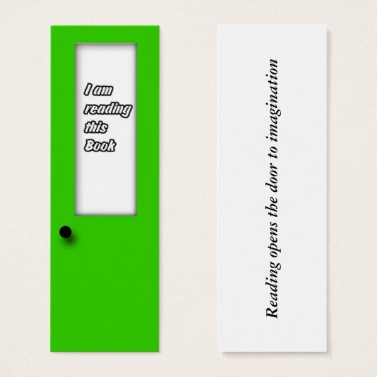 Marque de livre - Je lis ce livre (Devant & derrière)