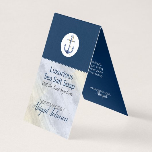 Marque de luxe nautique pour savon artisanal fait  (Front)