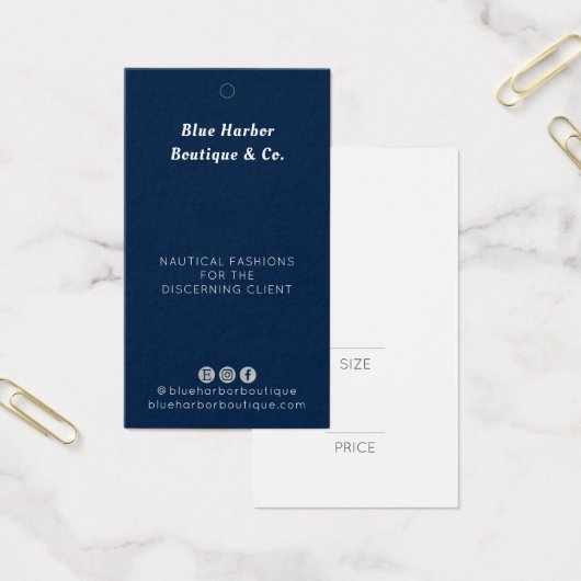 Marque de prix de vente au détail Blue Navy (Bureau)
