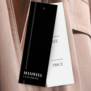 Marque de vêtements professionnels Hang Tags
