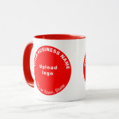 Marque d'entreprise de forme ronde sur mug combo r (Devant gauche)