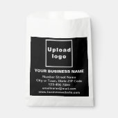 Marque d'entreprise noire | Sacs en papier (Devant)