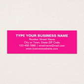 Marque d'entreprise sur carte de profil mini rose (Devant)