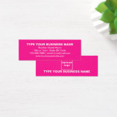 Marque d'entreprise sur carte de profil mini rose (Bureau)