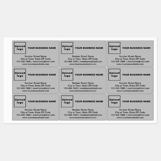 Marque d'entreprise sur le Étiquette adhésif recta (Feuille)